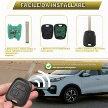 Carica l'immagine nel visualizzatore di Gallery, 2 Pezzi Guscio Chiave Auto Compatibile con Peugeot 106 107 206 207 208 306 307 308 406 407 C-itroen C1 C2 C3 C4 C5 Picas