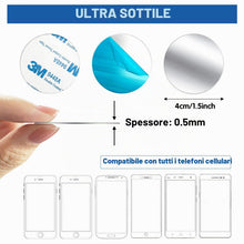 Carica l'immagine nel visualizzatore di Gallery, Wukong 8 piastre metalliche autoadesive in metallo, per auto, magneti, supporto per cellulare, piastra in metallo, set a
