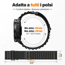 Carica l'immagine nel visualizzatore di Gallery, NotoCity Cinturino per Garmin Instinct/Crossover/3 AMOLED, Gancio a G Regolabile