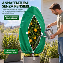 Carica l'immagine nel visualizzatore di Gallery, Lifewit Telo Copri Piante Inverno con Cerniera Laterale, 2 Pack, 120x180 cm