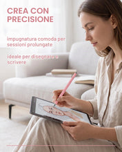 Carica l'immagine nel visualizzatore di Gallery, Penna Touch Screen 3 in 1 Universale 1pz Rosa, Penna per Tablet iPad/Samsung/Android/iOS, Alta Precisione con Punta Sost