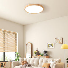 Carica l'immagine nel visualizzatore di Gallery, Plafoniera Led Soffitto Con Venature Del Legno,Montaggio Ad Incasso,Moderno Ultrasottile Plafoniera Led,24W 3000K/4000K/