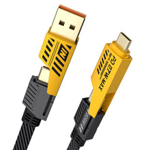 Carica l'immagine nel visualizzatore di Gallery, YISH 4 in 1 Multi Cavo di Ricarica：1.8M Multiplo Cavo USB Type-C 3 in 1 Ricarica Rapida Filo Cavetto Nylon Con USB A/USB