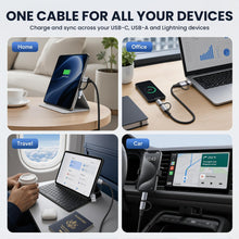 Carica l'immagine nel visualizzatore di Gallery, Cavo multiricarica USB-C 4 in 1, ricarica rapida