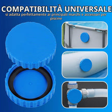 Carica l'immagine nel visualizzatore di Gallery, HAGNA 2 Pezzi Tappo Piscina Per Bestway, Chiusura Invernale Per Piscine Intex Per Bestway, Tappi Invernali Per Piscina C