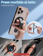 Carica l'immagine nel visualizzatore di Gallery, GripMate per anello magnetico cellulare per MagSafe, Nero