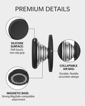 Carica l'immagine nel visualizzatore di Gallery, Impugnatura Telefono Magnetico Collassabile Supporto Cellulare Grip Silicone 360° Rotazione Compatibile Alternativa Anel