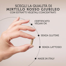 Carica l'immagine nel visualizzatore di Gallery, Integratore 100% naturale con MIRTILLO ROSSO E UVA URSINA - utili per la funzionalità delle vie urinarie, con BETULLA - 