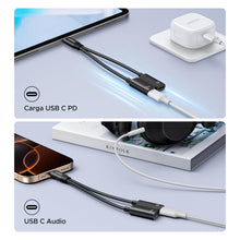 Carica l'immagine nel visualizzatore di Gallery, UGREEN Adattatore USB C a USB C 2 In 1 PD 60W Carica Rapida Magnetico