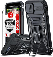 Carica l'immagine nel visualizzatore di Gallery, LeYi Cover per iPhone 8/7 /SE 2020/2022 con Vetro Temperato [2 Pack](Nero)