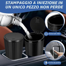 Carica l'immagine nel visualizzatore di Gallery, 2 Pezzi Pattumiera per Auto con Coperchio, Con 4 Rotoli Sacchetti