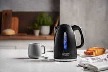 Carica l'immagine nel visualizzatore di Gallery, Russell Hobbs Bollitore Elettrico Texture Plus 1,7 L 2400 W, Risparmio Energetico, Spegnimento Automatico, Luce Blu, Des
