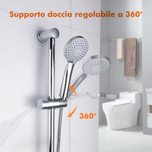 Carica l'immagine nel visualizzatore di Gallery, Ibergrif Supporto Soffione Doccia per Saliscendi 18-25 mm, Argento M20404