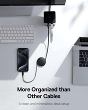 Carica l'immagine nel visualizzatore di Gallery, Baseus Cavo da USB C a USB C, arrotolabile, 60 W, 1 m, mini retrattile, cavo di ricarica veloce, USB C per iPhone 16, 15