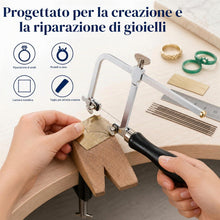 Carica l'immagine nel visualizzatore di Gallery, Cnmade, sega per gioielleria professionale con telaio regolabile e 144 lame, kit per la creazione di gioielli