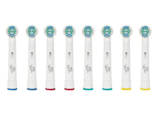 Carica l'immagine nel visualizzatore di Gallery, 8 Testine di Ricambio Compatibili Precision Clean Generiche 3AG + 8 Copritestine di Protezione Igienici per spazzolino e