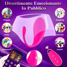 Carica l'immagine nel visualizzatore di Gallery, Vibratoreper Donna Professionale Ovetto Vibrante Donna Telecomando con App 9 Modalità Sexytoysys Coppia Vibratore per Vi