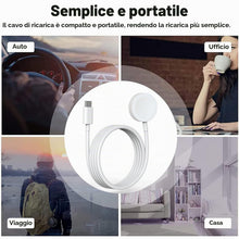 Carica l'immagine nel visualizzatore di Gallery, Caricatore per Apple Watch, Cavo di Ricarica Magnetico USB C per iWatch, 1m