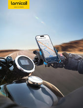 Carica l'immagine nel visualizzatore di Gallery, Lamicall Supporto Telefono Bicicletta - [1S Blocco] [Perfetto per Video]