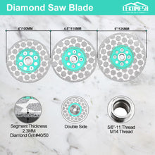 Carica l'immagine nel visualizzatore di Gallery, Disco Diamantato 115MM Porcellanato - Disco Diamantato Gres Porcellanato Doppelseitig Dischi Diamantati Taglio Macinazio