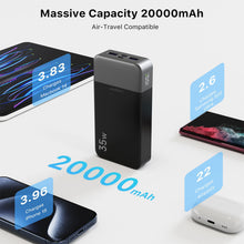 Carica l'immagine nel visualizzatore di Gallery, JUOVI Power Bank 20000mAh 35W Caricatore Portatile