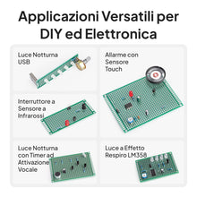 Carica l'immagine nel visualizzatore di Gallery, ELEGOO Basetta Millefori Scheda Prototipo PCB Circuito Board 32 Pezzi