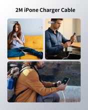 Carica l'immagine nel visualizzatore di Gallery, Cavo iPhone 2 Metri, [Certificato MFi] Cavo USB C Lightning Ricarica Rapida