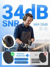 Carica l'immagine nel visualizzatore di Gallery, Dr.meter Cuffie Antirumore Lavoro SNR 34 dB, Cuffie Protettive per Adulti e Bambini, Protezione Udito per Autismo, Tiro,