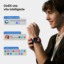Carica l'immagine nel visualizzatore di Gallery, Smartwatch Uomo Donna, Orologio Smartwatch con LED Torcia, Effettua/Risposta Chiamate, Orologio Intelligente con DIY Qua