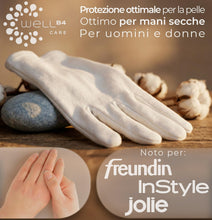 Carica l'immagine nel visualizzatore di Gallery, Guanti cotone dermatologici, cura mani [Dermatest: eccellente], bianchi