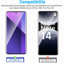 Carica l'immagine nel visualizzatore di Gallery, Phoona 3 Pezzi, Vetro Temperato per Xiaomi Redmi Note 13 Pro+ 5G/ Pro Plus 5G, 9H Durezza HD Trasparente Pellicola Prott