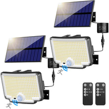 Carica l'immagine nel visualizzatore di Gallery, nipify Faretti Solari a Led da Esterno, [2 pezzi/310LED/3 Modes/270° Illuminazione] Luce Solare Led Esterno con con Sens