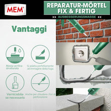 Carica l'immagine nel visualizzatore di Gallery, MEM – Malta per riparazione Fix e pronta da 300 ml, Acrilico, Grigio Mem-500600
