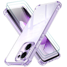 Carica l'immagine nel visualizzatore di Gallery, iVoler 3 in 1 Cover per Oppo Reno 13F 5G / Oppo Reno 13 FS 5G con 2 Pezzi Pellicola Vetro Temperato, Trasparente Antiurt
