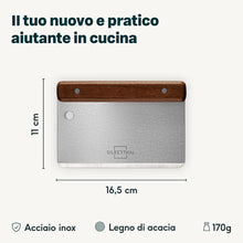 Carica l'immagine nel visualizzatore di Gallery, SILBERTHAL Tarocco per impasti - Acciaio inox - Raschietto grande