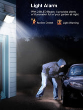 Carica l'immagine nel visualizzatore di Gallery, Luce Solare Led Esterno con Sensore di Movimento [228LED/3Modes] Luci Solari da Esterno con Telecomando, IP65 Impermeabi