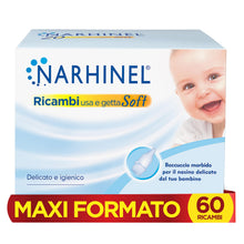 Carica l'immagine nel visualizzatore di Gallery, Narhinel Ricambi Morbidi per Aspiratore Nasale, Neonati e Bambini, 60 Pezzi