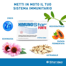 Carica l'immagine nel visualizzatore di Gallery, Himunostar Forte | Integratore Alimentare | Sistema Immunitario | Rinforza le Difese Naturali | Vitalità | Ingredienti N
