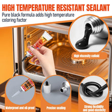 Carica l'immagine nel visualizzatore di Gallery, Silicone Alte Temperature, Adesivo in Silicone Nero