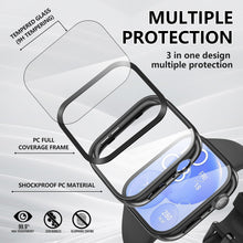 Carica l'immagine nel visualizzatore di Gallery, Diruite 3 Pezzi Cover per Huawei Watch Fit 3 Custodia,HD Ultra Sottile Vetro Temperato Pellicola Protettiva Resistente G