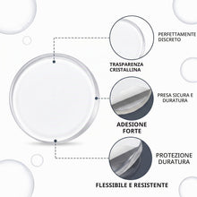 Carica l'immagine nel visualizzatore di Gallery, 80 Gommini Antiscivolo Adesivi per Vetro, 15mm x 2mm Distanziatori Trasparenti in PVC per Tavoli e Mobili, Paracolpi Ade
