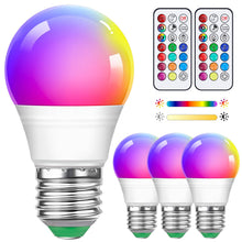 Carica l'immagine nel visualizzatore di Gallery, 4 Pezzi 5W Lampada a LED Multi-color Dimmabile a Più Color Dimmabile Con Il Bulbo Che Cambia Il Colore Di Tipo a Vite E2
