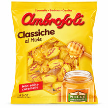 Carica l'immagine nel visualizzatore di Gallery, Ambrosoli Caramelle Classiche al Miele 135 g con 23% di Miele