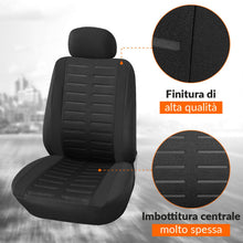 Carica l'immagine nel visualizzatore di Gallery, Upgrade4cars Coprisedile Singolo Lato Guida Nero Universale Accessori Auto