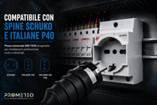 Carica l'immagine nel visualizzatore di Gallery, Kit Prese Schuko Modulari DIN TS35 Professionali 16A 230V – Prese Universali P40 per Quadro Elettrico – Compatibili Spin