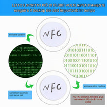 Carica l'immagine nel visualizzatore di Gallery, NFC Tag 50pz, schede NFC NTAG215 Schede NFC bianche vuote da 25 mm Adesivi