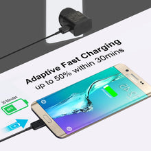 Carica l'immagine nel visualizzatore di Gallery, Caricabatterie Ricarica Rapida AFC 2A USB Alimentatore con cavo Micro USB da 1,5 m Per Samsung Galaxy S7/S7 Edge/S6/S6 E