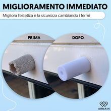 Carica l'immagine nel visualizzatore di Gallery, 8 Fermi Per Tapparelle Bianchi 40 Mm Per Tapparelle Pvc Con Struttura Rinforzata, Ogni Fermo Finestra Comprende Tutto Il