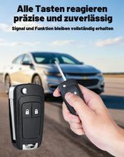 Carica l'immagine nel visualizzatore di Gallery, 2 alloggiamenti per chiave auto per Opel/Vauxhall Insignia, Astra J, Meriva, Zafira, Corsa, Mokka, Karl, Cascada Addam, 