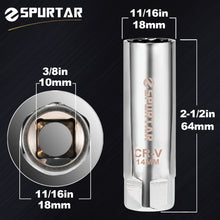 Carica l'immagine nel visualizzatore di Gallery, Spurtar Bussola Candela 14 mm Magnetica 12 Punti Parete Sottile 3/8"